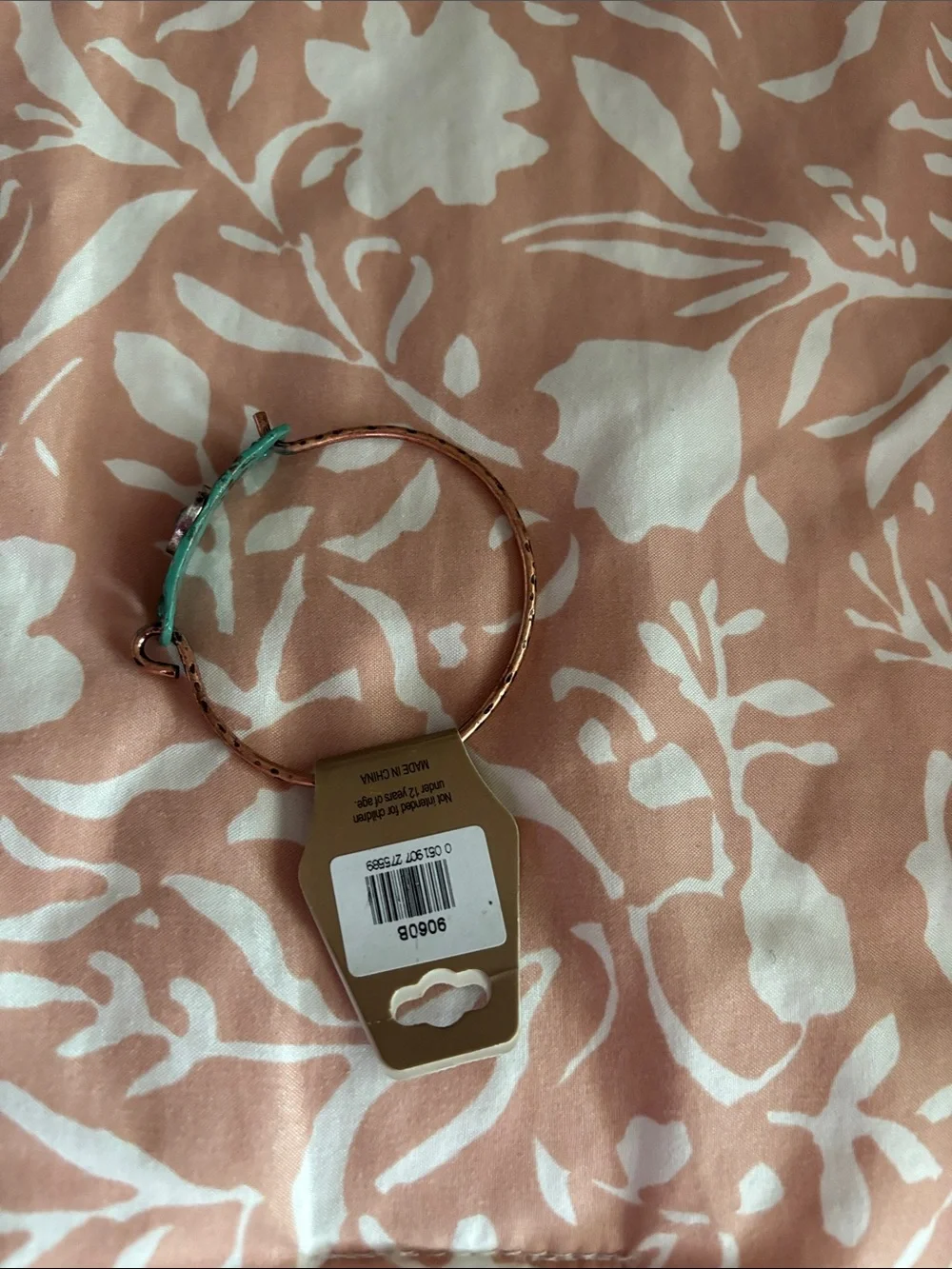 Green Enamel ID Bracelet with Center Accent
